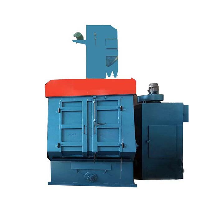 Rolling Drum Crawler Shot Blasting Machine Auto Conveying for small workpieces Cleaning